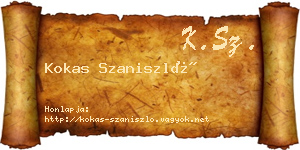 Kokas Szaniszló névjegykártya